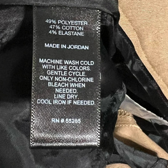 Express Editor Tan Camel EUC Pant Slacks Midrise - Picture 5 of 7